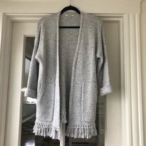 Madewell fringe cardigan